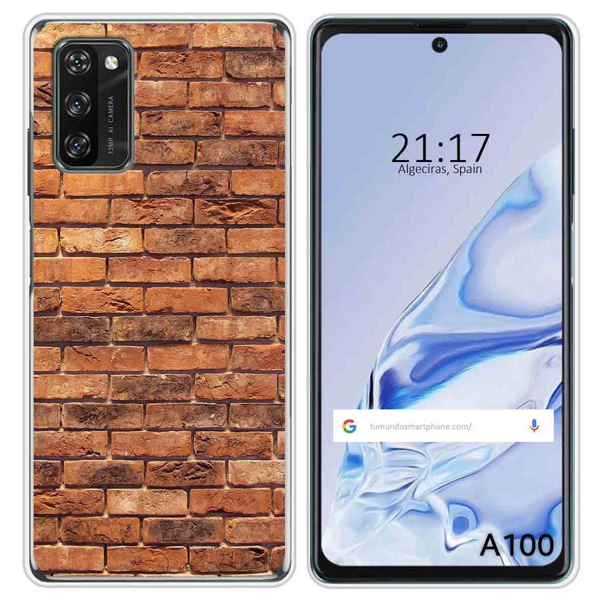 Funda Silicona para Blackview A100 diseño Ladrillo 04 Dibujos