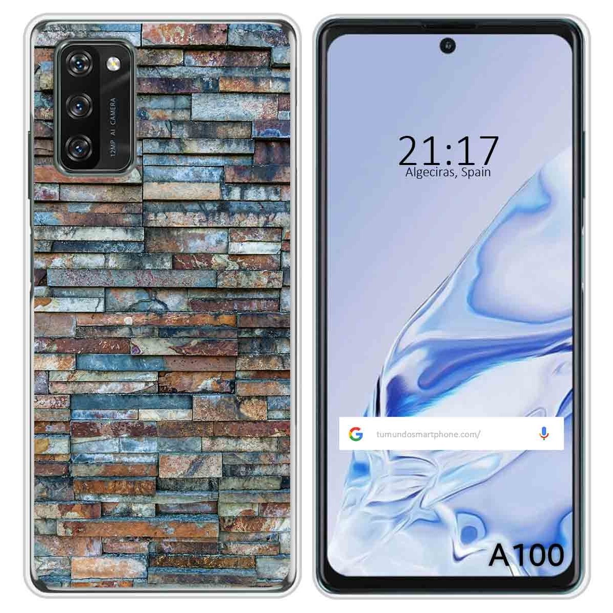 Funda Silicona para Blackview A100 diseño Ladrillo 05 Dibujos