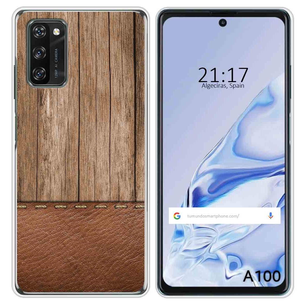 Funda Silicona para Blackview A100 diseño Madera 09 Dibujos