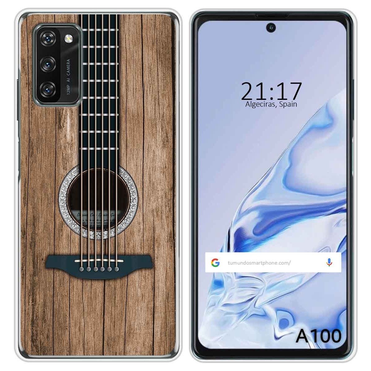 Funda Silicona para Blackview A100 diseño Madera 11 Dibujos