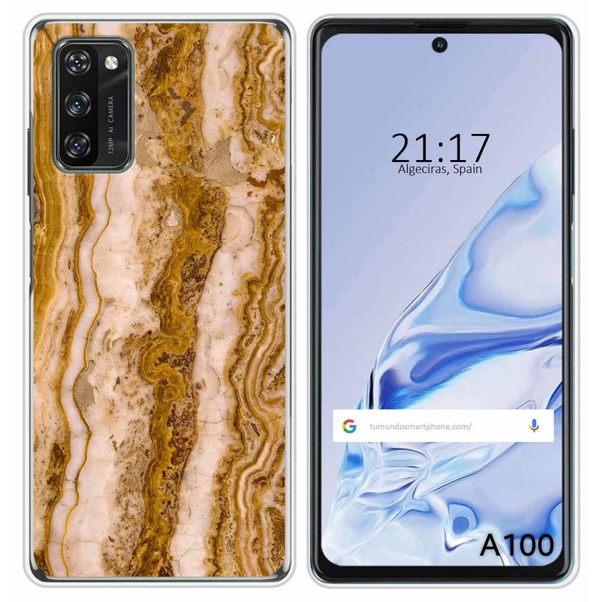 Funda Silicona para Blackview A100 diseño Mármol 10 Dibujos
