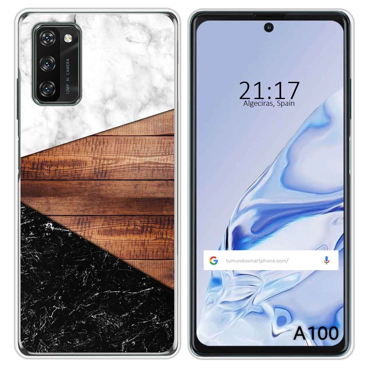 Funda Silicona para Blackview A100 diseño Mármol 11 Dibujos
