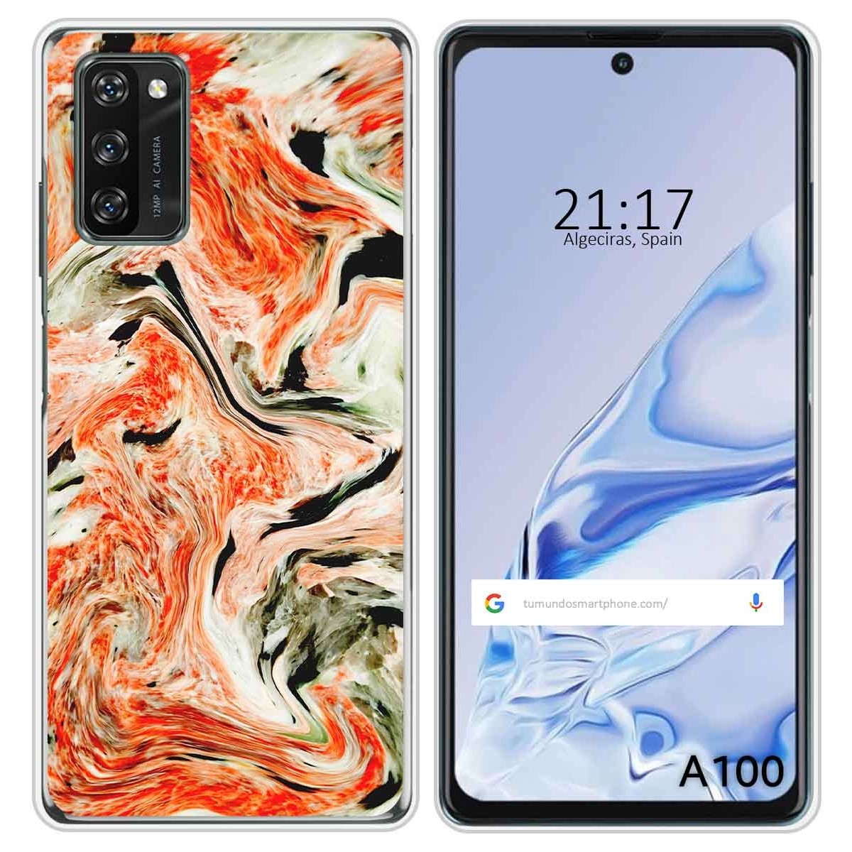 Funda Silicona para Blackview A100 diseño Mármol 12 Dibujos