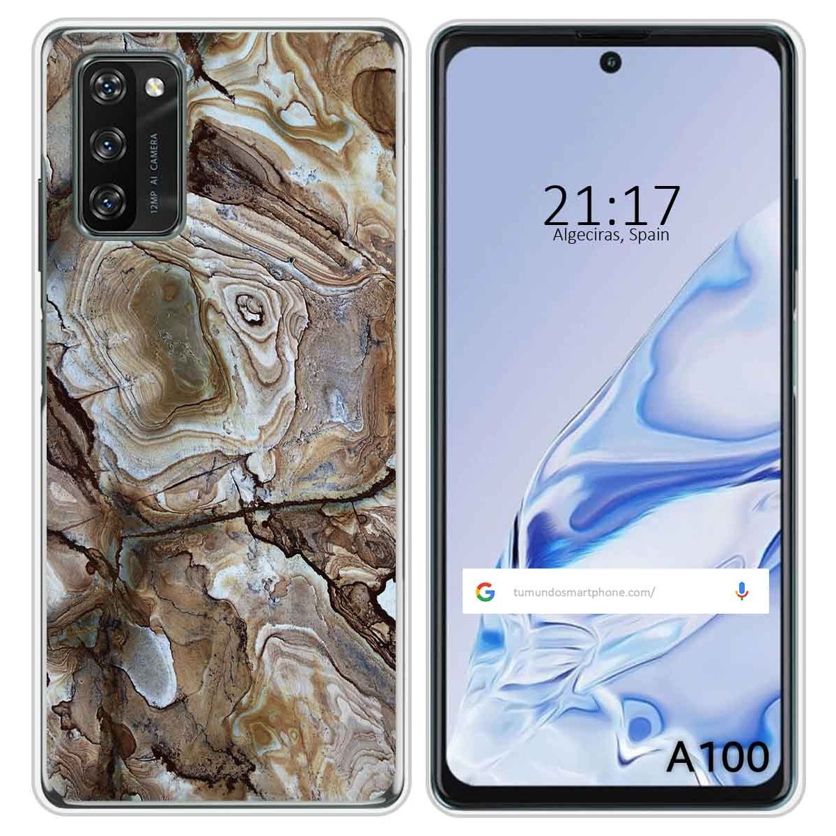 Funda Silicona para Blackview A100 diseño Mármol 14 Dibujos
