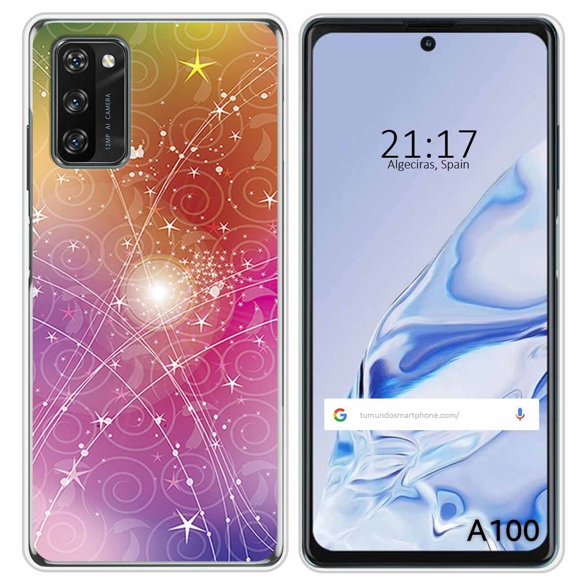 Funda Silicona para Blackview A100 diseño Abstracto Dibujos