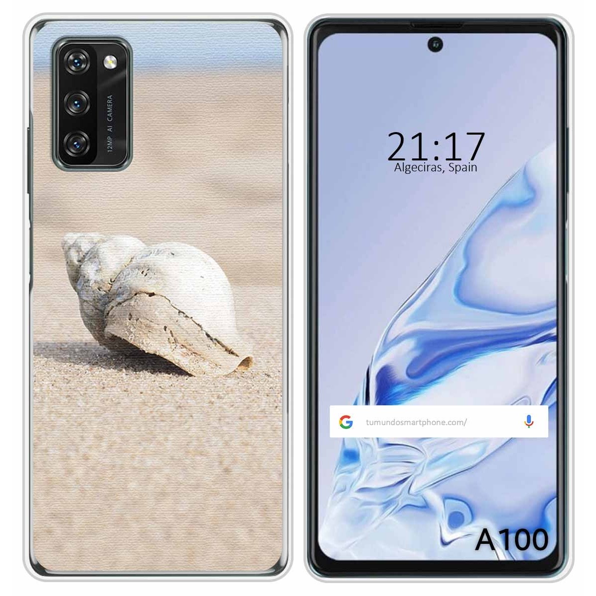 Funda Silicona para Blackview A100 diseño Concha Dibujos