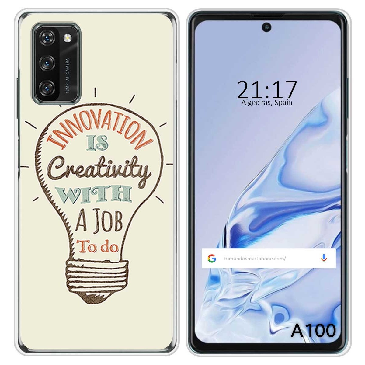 Funda Silicona para Blackview A100 diseño Creativity Dibujos