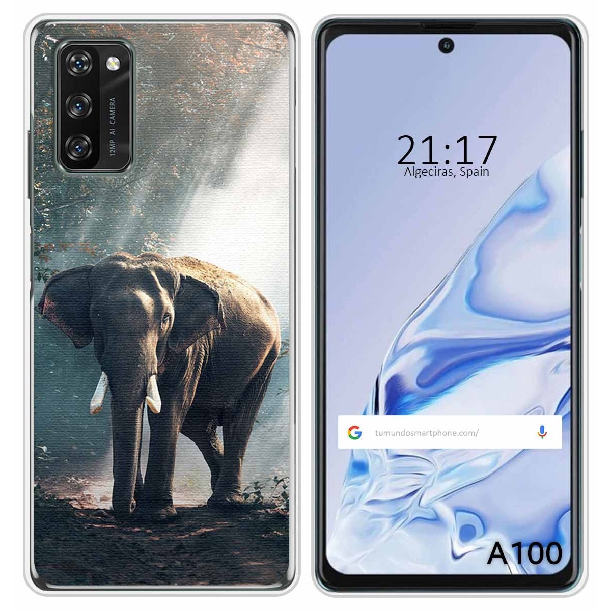 Funda Silicona para Blackview A100 diseño Elefante Dibujos