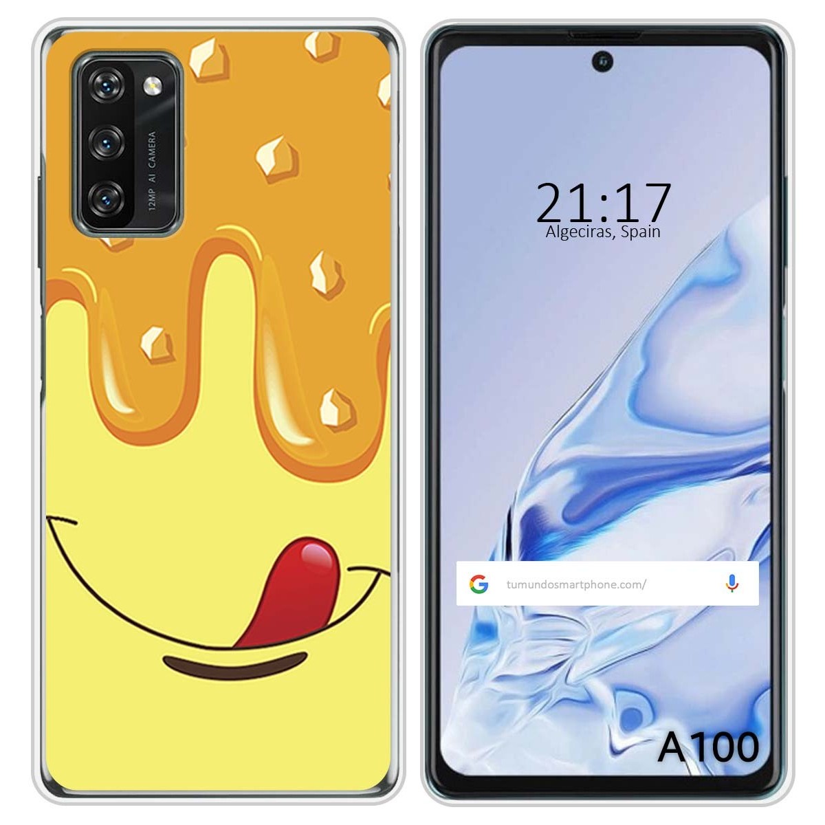 Funda Silicona para Blackview A100 diseño Helado Vainilla Dibujos