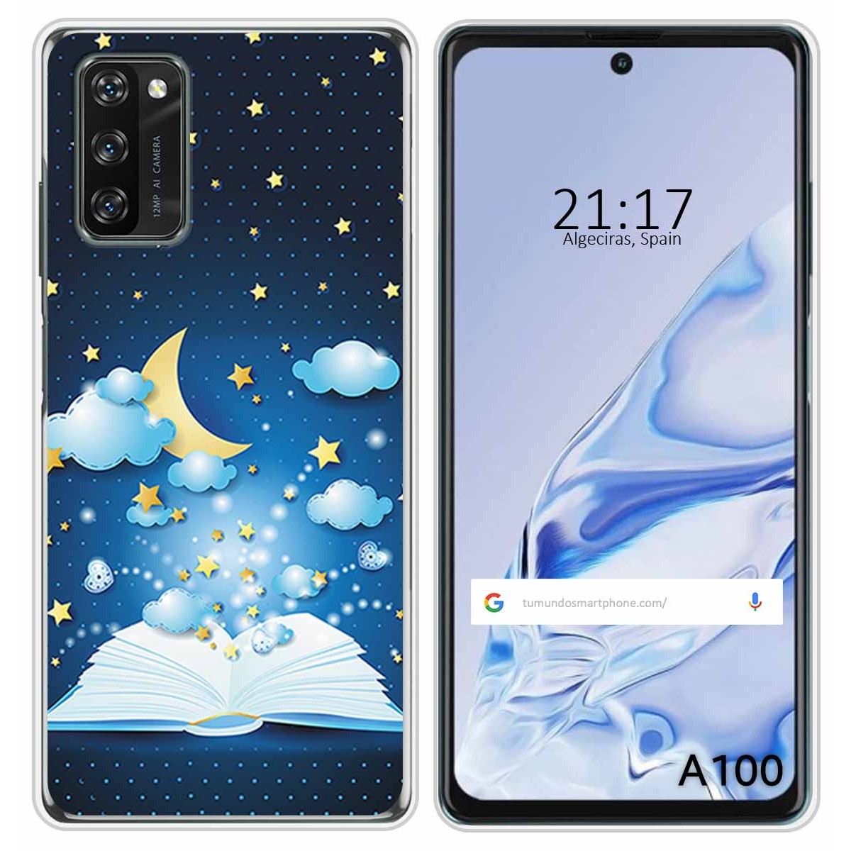 Funda Silicona para Blackview A100 diseño Libro Cuentos Dibujos