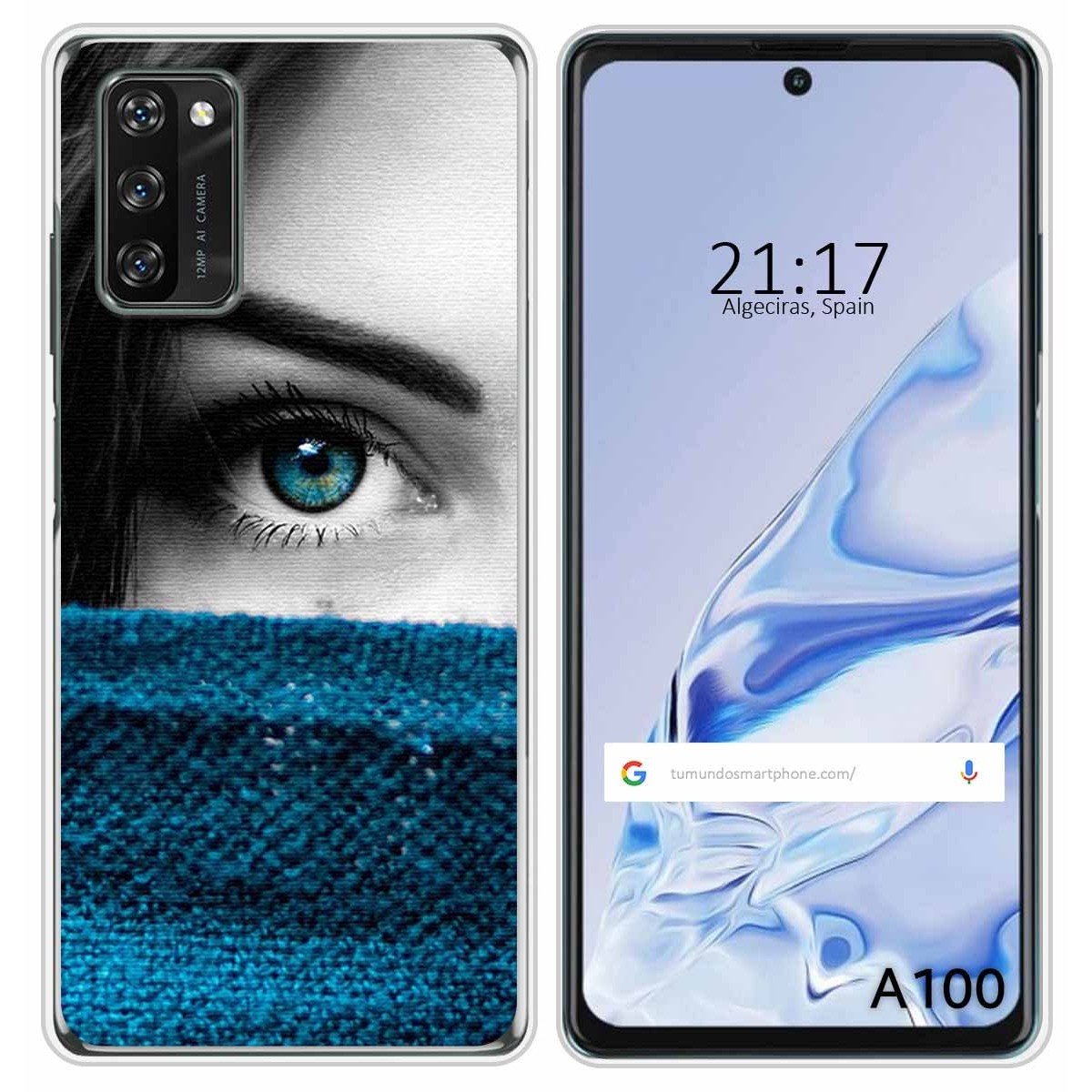 Funda Silicona para Blackview A100 diseño Ojo Dibujos