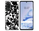 Funda Silicona para Blackview A100 diseño Snow Camuflaje Dibujos