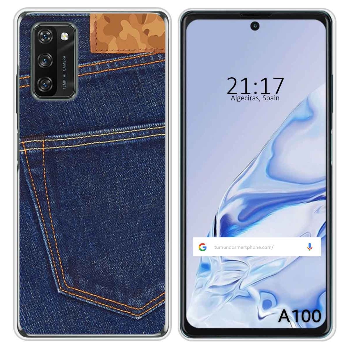 Funda Silicona para Blackview A100 diseño Vaquero Dibujos