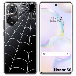 Funda Silicona Transparente para Huawei Nova 9 / Honor 50 5G diseño Araña Dibujos