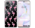 Funda Silicona Transparente para Huawei Nova 9 / Honor 50 5G diseño Flamenco Dibujos