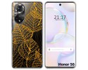 Funda Silicona Transparente para Huawei Nova 9 / Honor 50 5G diseño Hojas Dibujos