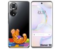 Funda Silicona Transparente para Huawei Nova 9 / Honor 50 5G diseño Leopardo Dibujos