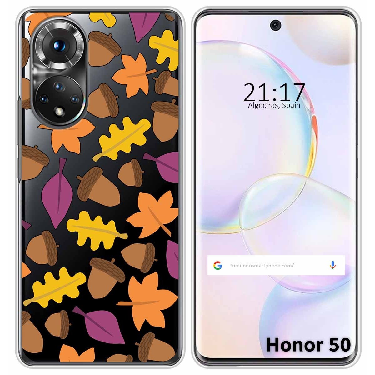 Funda Silicona Transparente para Huawei Nova 9 / Honor 50 5G diseño Otoño Dibujos