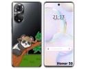Funda Silicona Transparente para Huawei Nova 9 / Honor 50 5G diseño Panda Dibujos