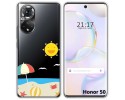 Funda Silicona Transparente para Huawei Nova 9 / Honor 50 5G diseño Playa Dibujos