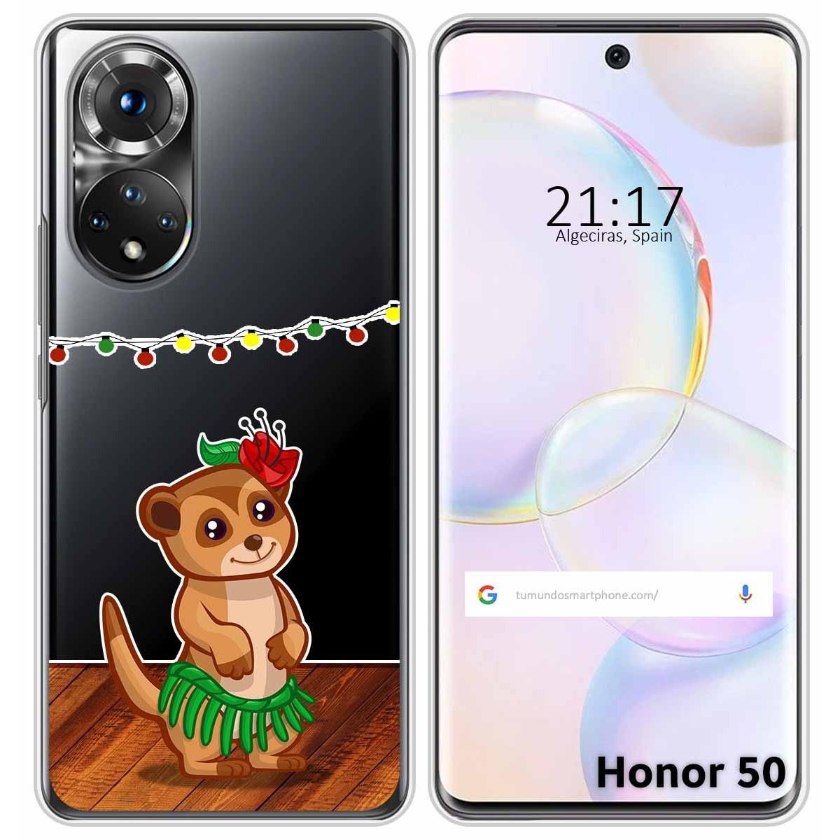 Funda Silicona Transparente para Huawei Nova 9 / Honor 50 5G diseño Suricata Dibujos