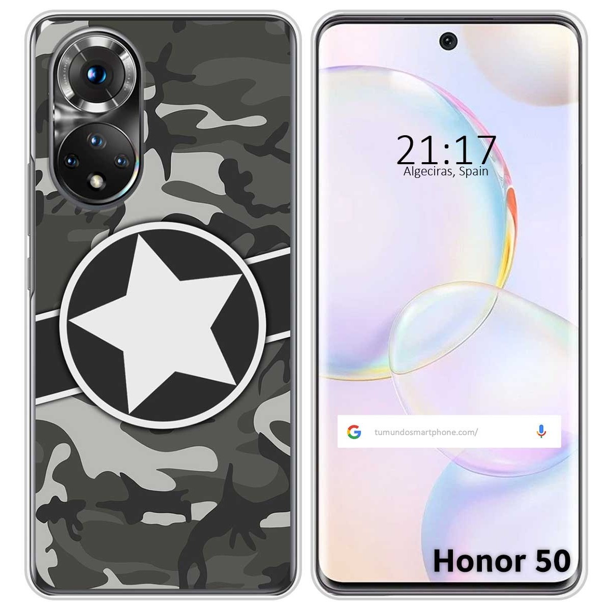 Funda Silicona para Huawei Nova 9 / Honor 50 5G diseño Camuflaje 02 Dibujos