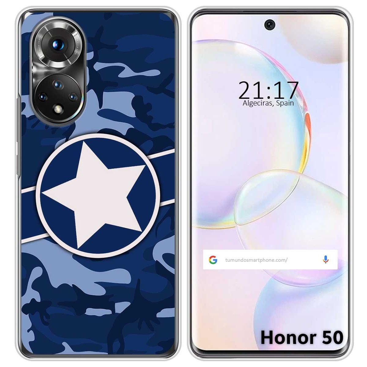 Funda Silicona para Huawei Nova 9 / Honor 50 5G diseño Camuflaje 03 Dibujos