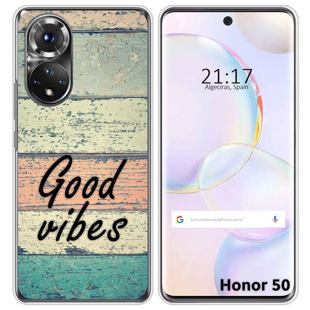 Funda Silicona para Huawei Nova 9 / Honor 50 5G diseño Madera 01 Dibujos