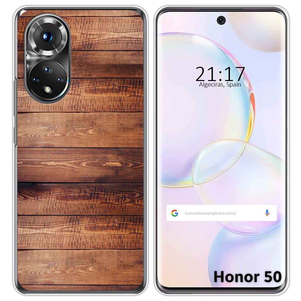 Funda Silicona para Huawei Nova 9 / Honor 50 5G diseño Madera 02 Dibujos