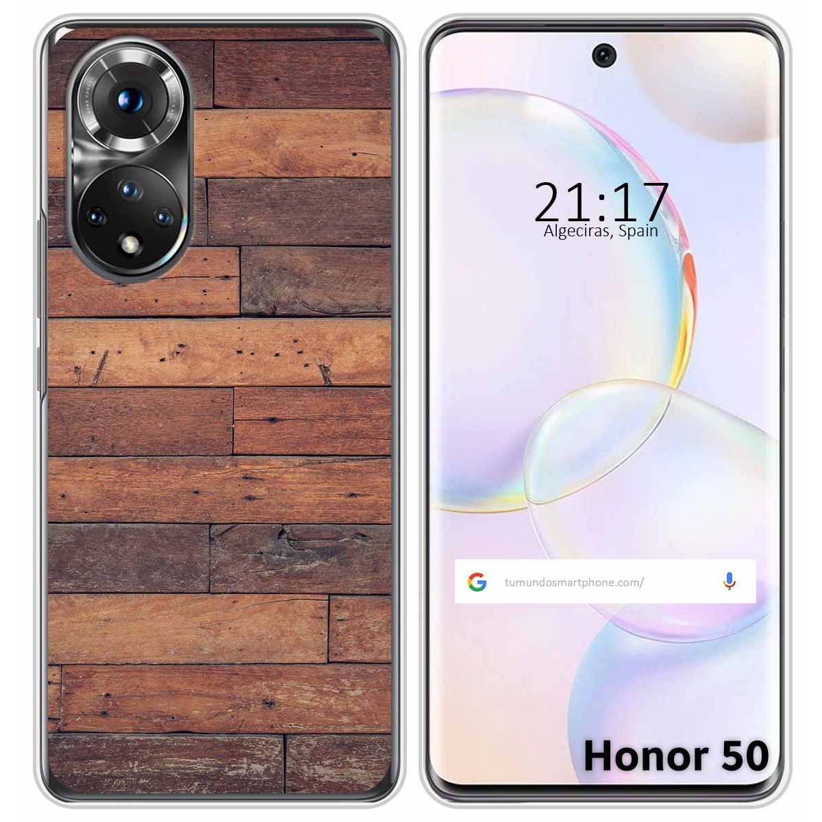 Funda Silicona para Huawei Nova 9 / Honor 50 5G diseño Madera 03 Dibujos