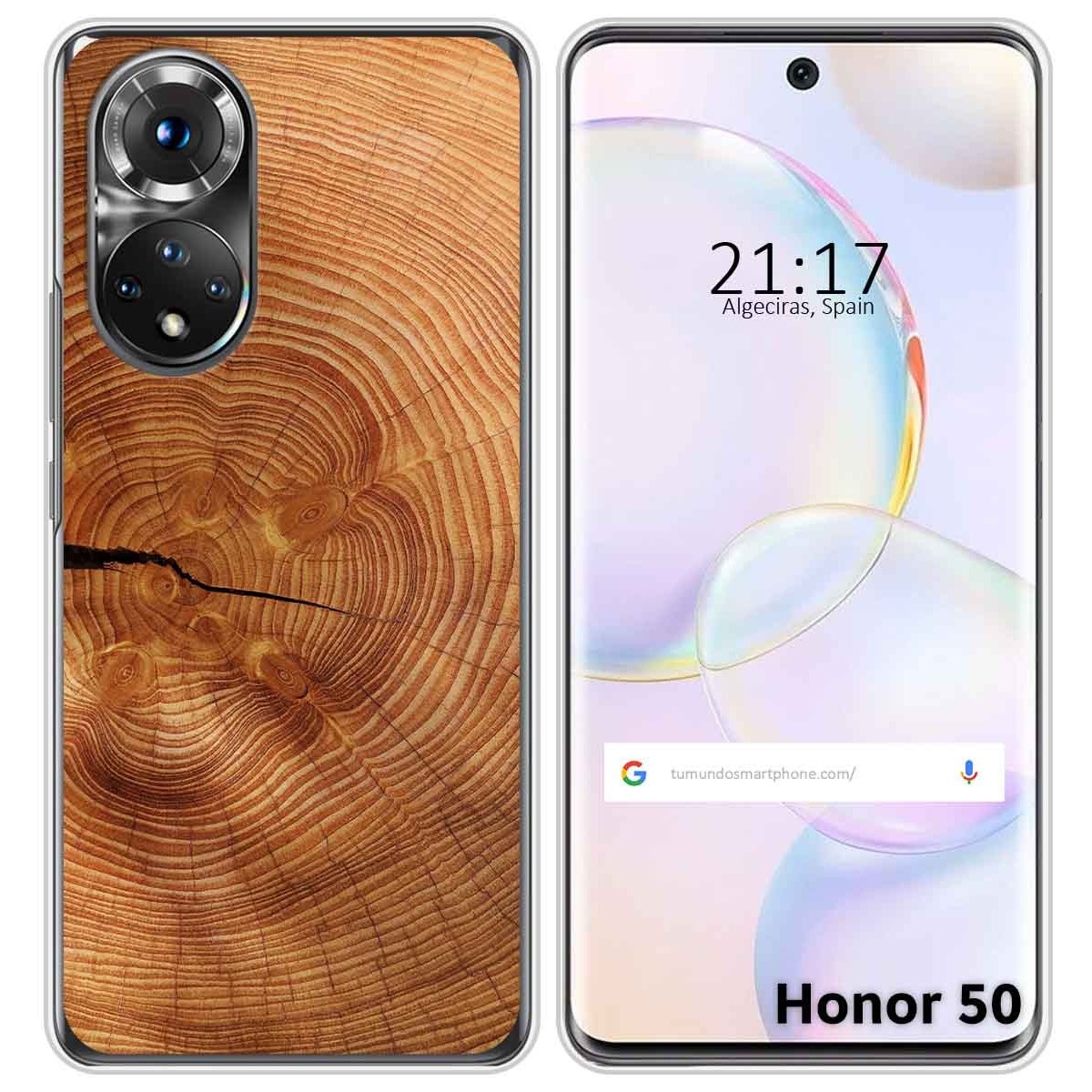 Funda Silicona para Huawei Nova 9 / Honor 50 5G diseño Madera 04 Dibujos