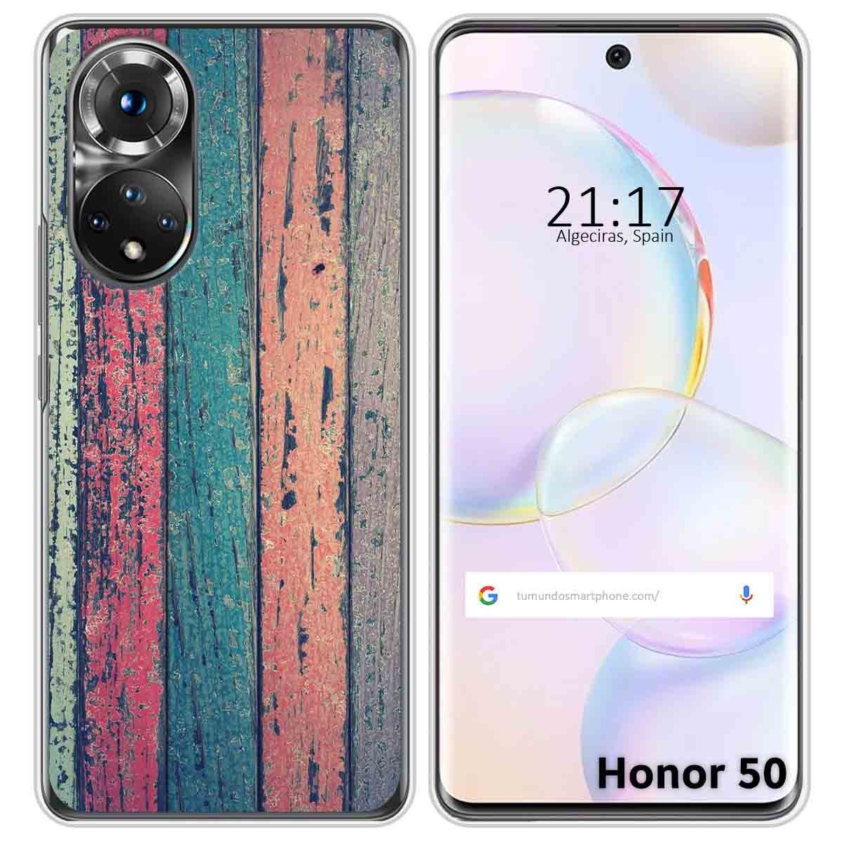 Funda Silicona para Huawei Nova 9 / Honor 50 5G diseño Madera 10 Dibujos
