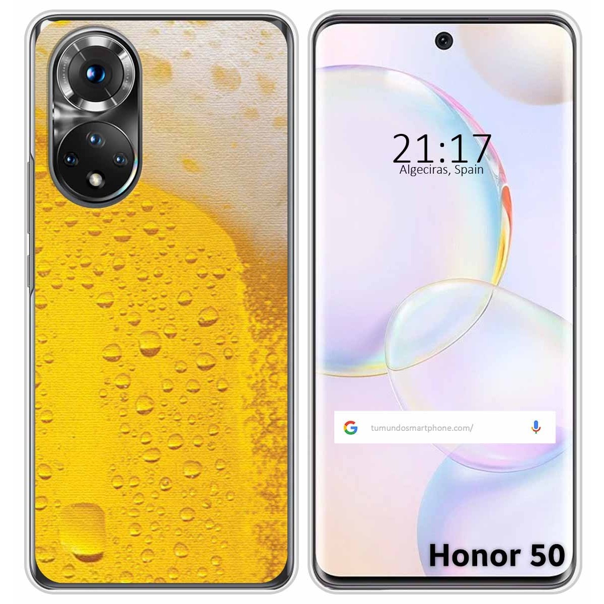 Funda Silicona para Huawei Nova 9 / Honor 50 5G diseño Cerveza Dibujos
