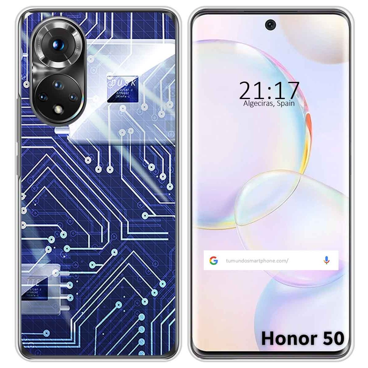 Funda Silicona para Huawei Nova 9 / Honor 50 5G diseño Circuito Dibujos