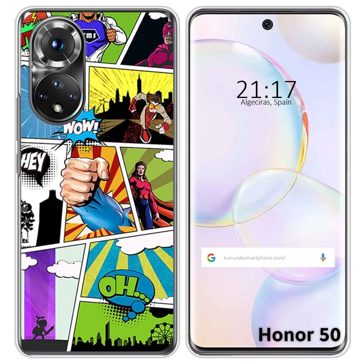 Funda Silicona para Huawei Nova 9 / Honor 50 5G diseño Comic Dibujos