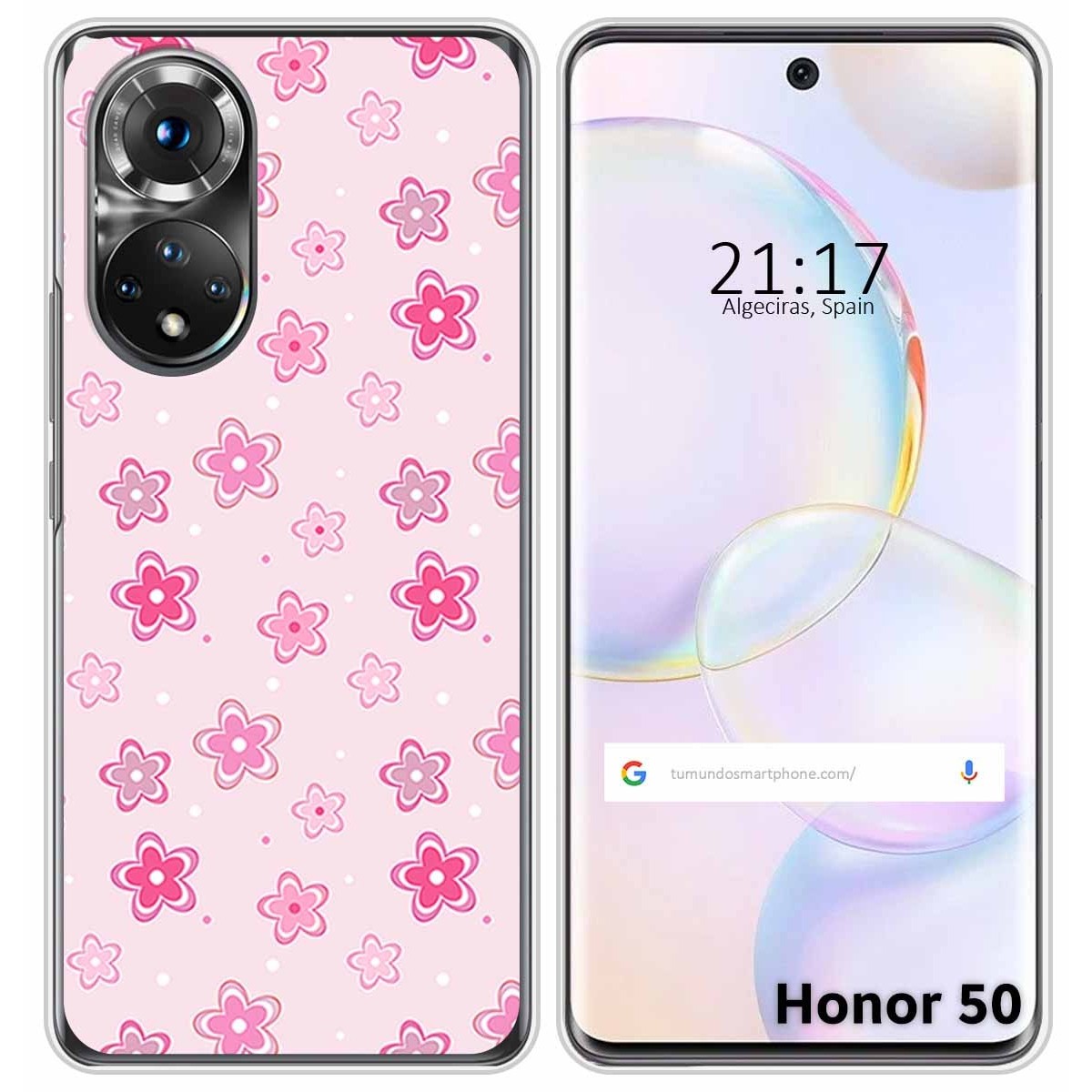 Funda Silicona para Huawei Nova 9 / Honor 50 5G diseño Flores Dibujos