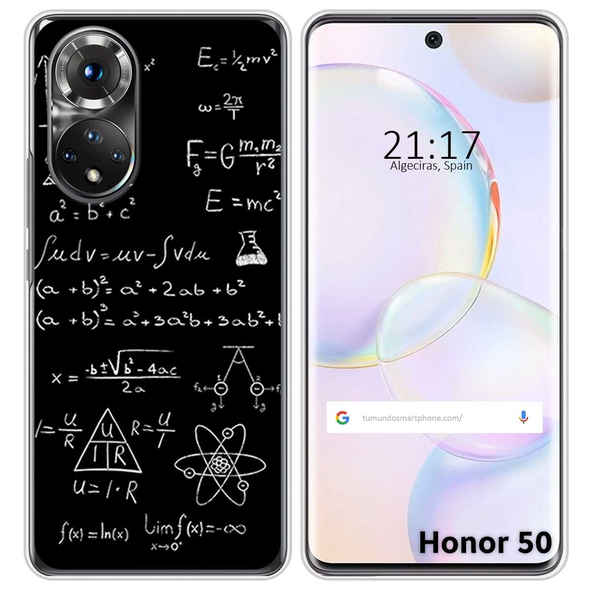 Funda Silicona para Huawei Nova 9 / Honor 50 5G diseño Formulas Dibujos