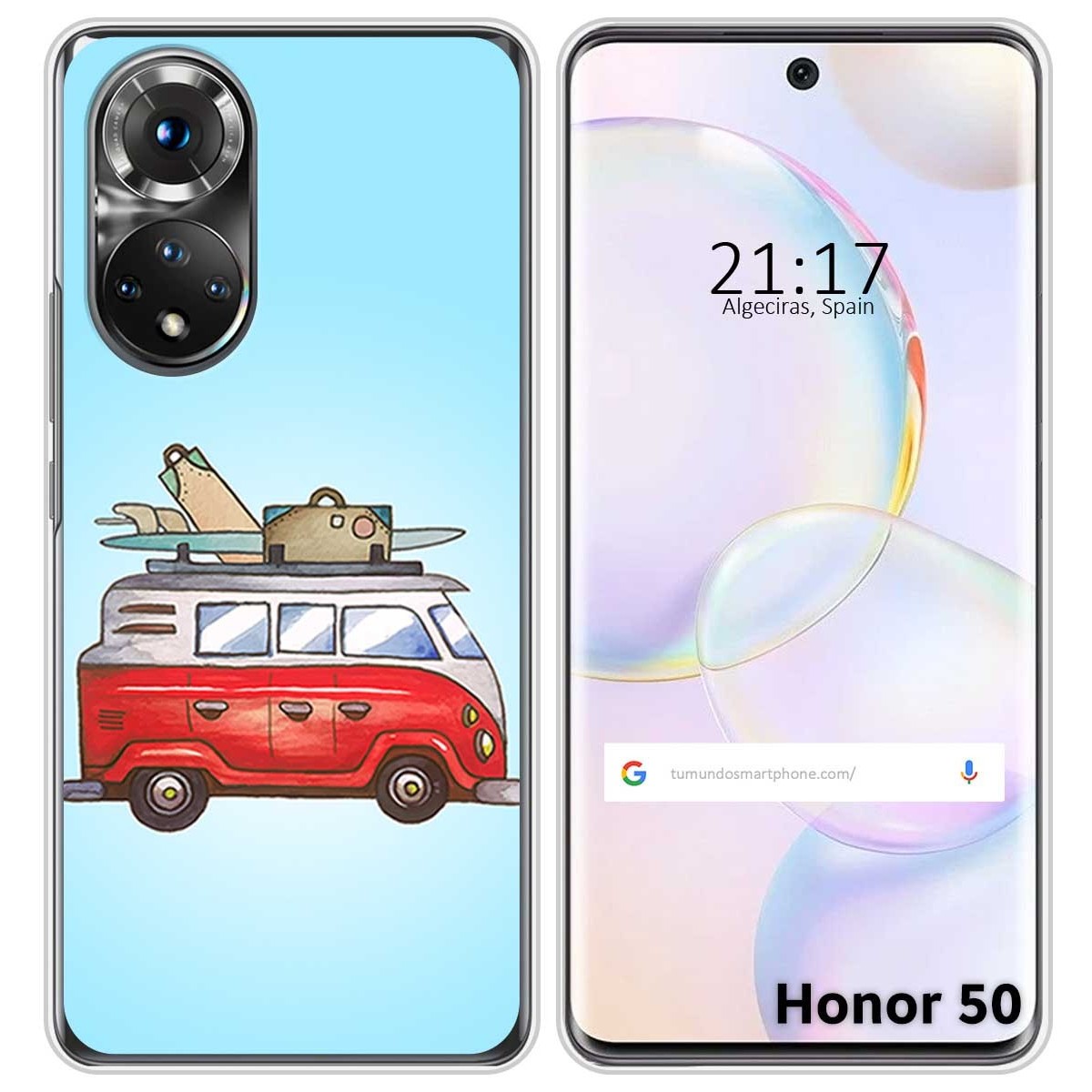 Funda Silicona para Huawei Nova 9 / Honor 50 5G diseño Furgoneta Dibujos