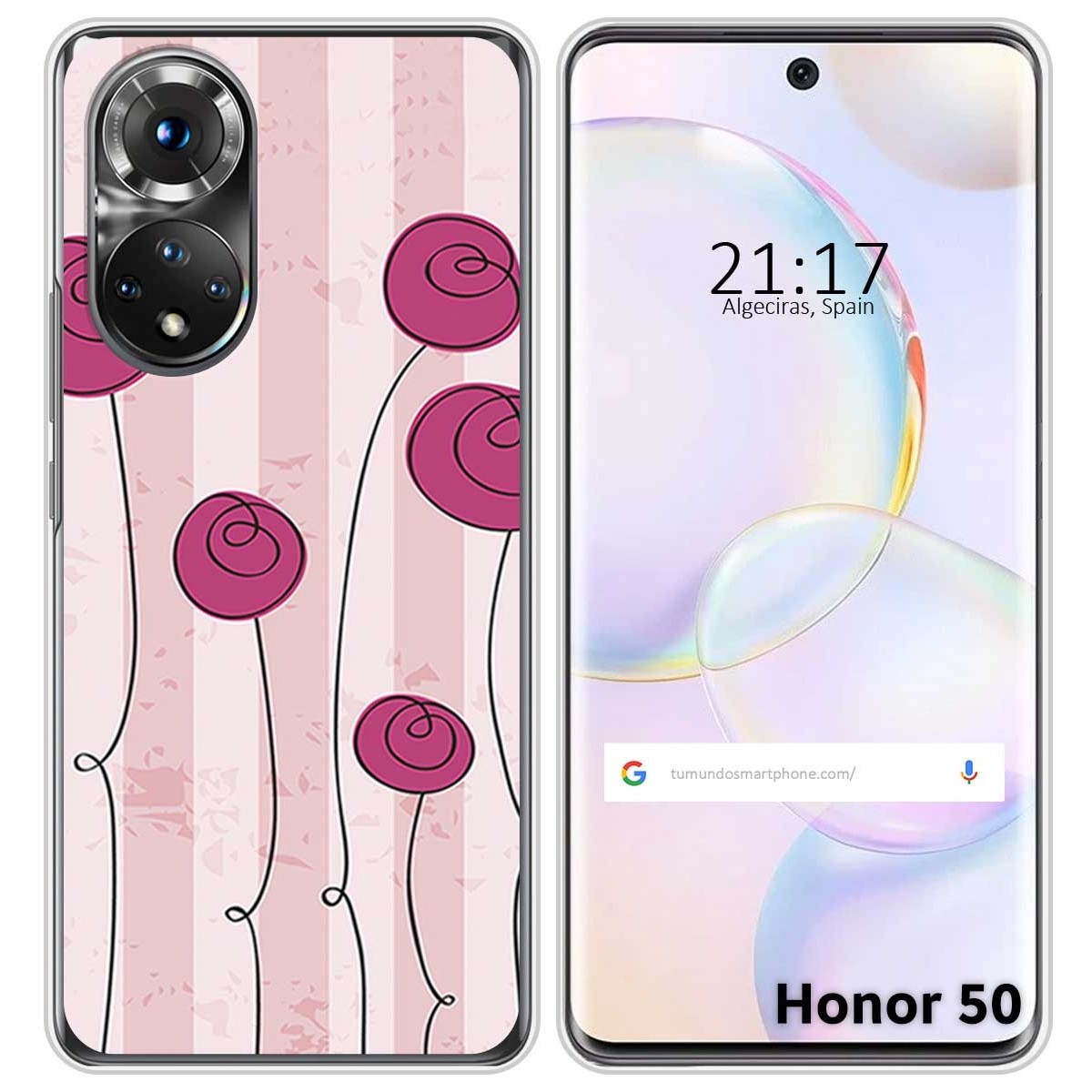 Funda Silicona para Huawei Nova 9 / Honor 50 5G diseño Flores Vintage Dibujos