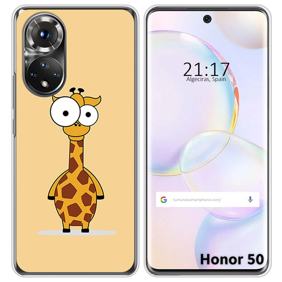 Funda Silicona para Huawei Nova 9 / Honor 50 5G diseño Jirafa Dibujos