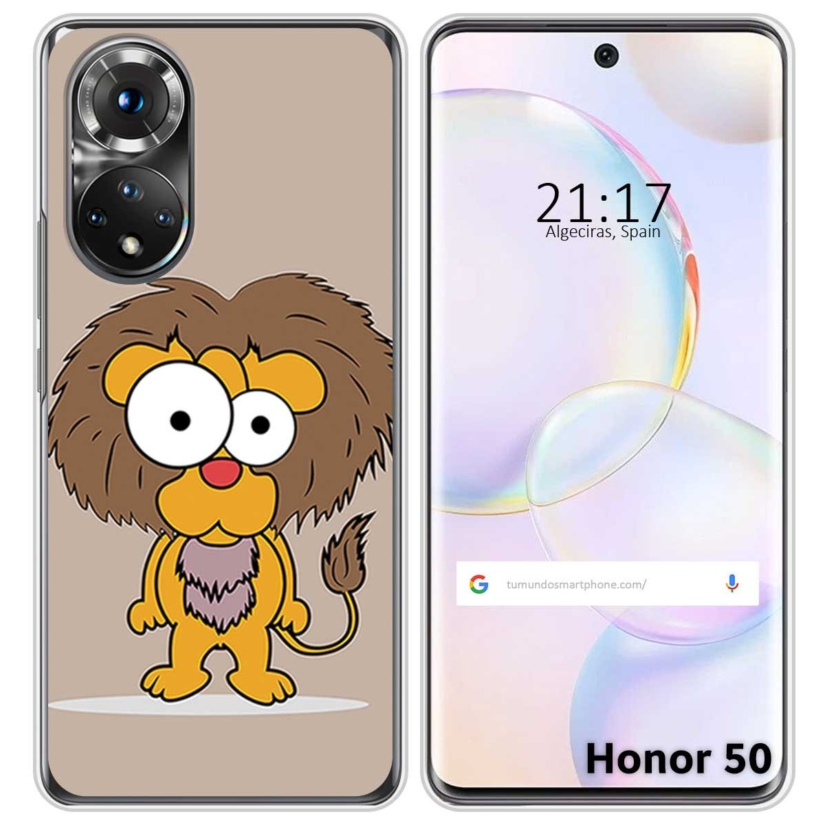 Funda Silicona para Huawei Nova 9 / Honor 50 5G diseño Leon Dibujos
