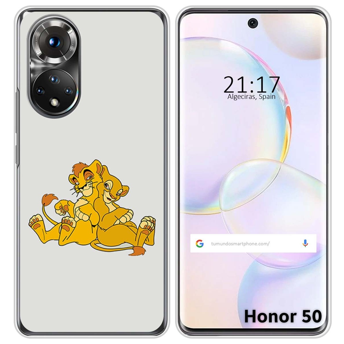 Funda Silicona para Huawei Nova 9 / Honor 50 5G diseño Leones Dibujos