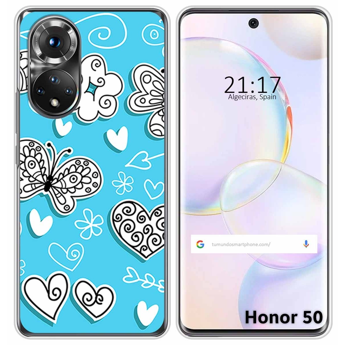 Funda Silicona para Huawei Nova 9 / Honor 50 5G diseño Mariposas Dibujos