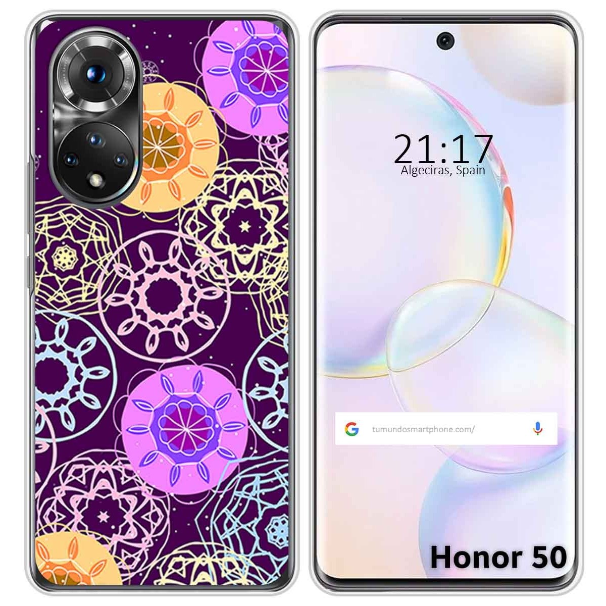 Funda Silicona para Huawei Nova 9 / Honor 50 5G diseño Radial Dibujos