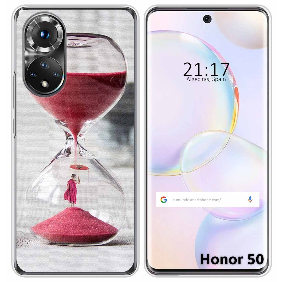 Funda Silicona para Huawei Nova 9 / Honor 50 5G diseño Reloj Dibujos