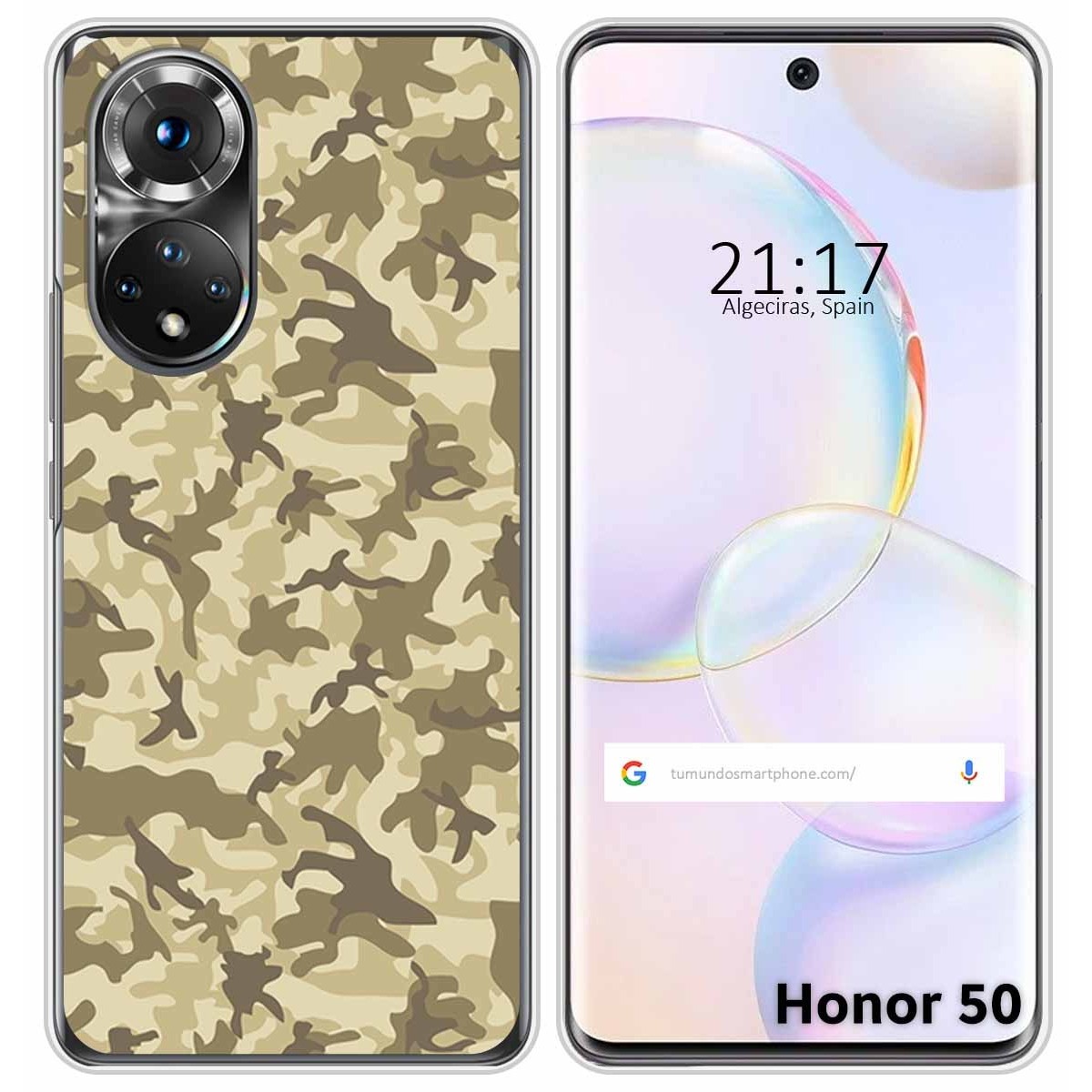 Funda Silicona para Huawei Nova 9 / Honor 50 5G diseño Sand Camuflaje Dibujos