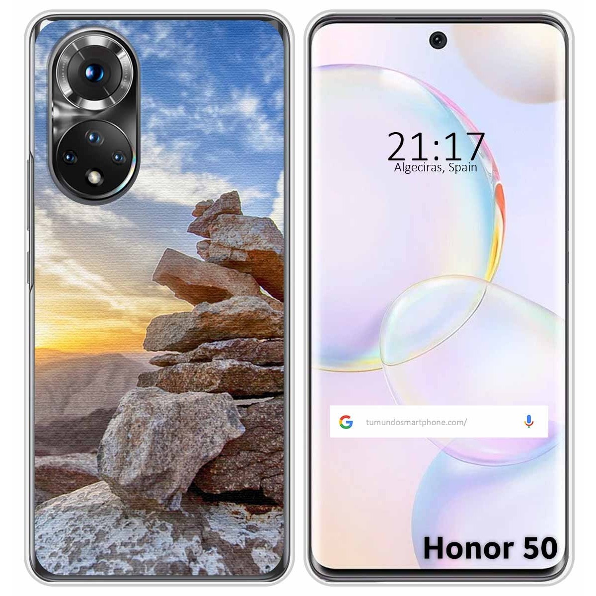 Funda Silicona para Huawei Nova 9 / Honor 50 5G diseño Sunset Dibujos