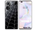 Funda Silicona Transparente para Huawei Honor 50 Pro 5G diseño Araña Dibujos