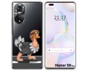 Funda Silicona Transparente para Huawei Honor 50 Pro 5G diseño Avestruz Dibujos