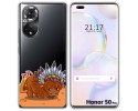 Funda Silicona Transparente para Huawei Honor 50 Pro 5G diseño Bufalo Dibujos